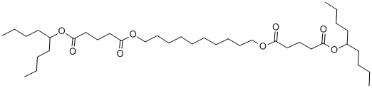 BIS(1-BUTYLPENTYL) DECANE-1,10-DIYL DIGLUTARATE Struktur