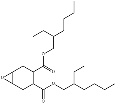 7-オキサビシクロ[4.1.0]ヘプタン-3,4-ジカルボン酸ジ(2-エチルヘキシル) 化学構造式