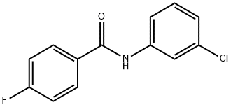 N-(3-氯苯基)-4-氟苯甲酰胺 结构式