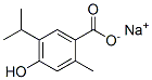 4-Hydroxy-5-isopropyl-2-methylbenzoic acid sodium salt Structure