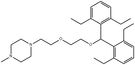 1-[2-[2-[Bis(2,6-diethylphenyl)methoxy]ethoxy]ethyl]-4-methylpiperazine Structure