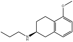 (S)-5-甲氧基-1,2,3,4-四氢-N-丙基-2-萘胺 (罗替戈汀) 结构式