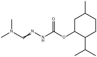 CARBAZIC ACID, 3-DIMETHYLAMINOMETHYLENE-, 2-ISOPROPYL-5-METHYLCYCLOHEX YL ESTER 结构式