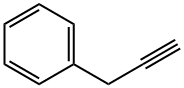 (2-プロピニル)ベンゼン 化学構造式