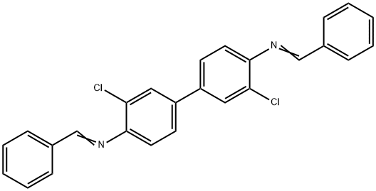 N,N'-ビスベンジリデン-3,3'-ジクロロベンジジン 化学構造式