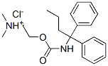 2-(1,1-diphenylbutylcarbamoyloxy)ethyl-dimethyl-azanium chloride 结构式