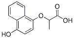 2-(4-hydroxy-1-naphthyloxy)propionic acid  Struktur