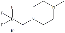 Potassium 1-methyl-4-trifluoroboratomethylpiperazine Structure
