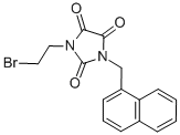 1-(2-Bromoethyl)-3-(1-naphthalenemethyl)parabanic acid 结构式