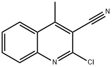 2-CHLORO-4-METHYLQUINOLINE-3-CARBONITRILE Struktur