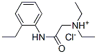 diethyl-[(2-ethylphenyl)carbamoylmethyl]azanium chloride 结构式