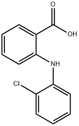 N-(2-CHLOROPHENYL)ANTHRANILIC ACID 结构式