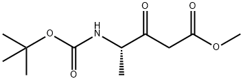 4-(N-Boc-amino)-3-oxo-pentanoic Acid Methyl Ester 结构式