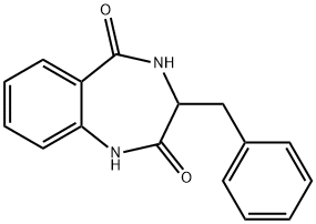 3-PHENYLMETHYL-3,4-DIHYDRO-1,4-BENZODIAZEPIN-2,5-DIONE Structure