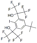 4-tert-butyl-2,6-bis(1-hydroxy-1-(trifluoromethyl)-2,2,2-trifluoroethyl)iodobenzene 结构式