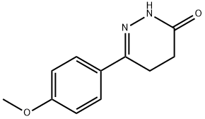 4,5-ジヒドロ-6-(4-メトキシフェニル)ピリダジン-3(2H)-オン 化学構造式