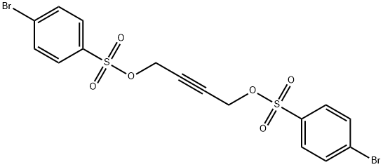 1-bromo-4-[4-(4-bromophenyl)sulfonyloxybut-2-ynoxysulfonyl]benzene Structure