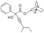 3-Quinuclidyl phenyl(3-methyl-1-pentynyl)glycolate A 结构式