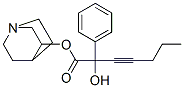 1-azabicyclo[2.2.2]oct-8-yl 2-hydroxy-2-phenyl-hept-3-ynoate 结构式