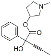 (1-methylpyrrolidin-3-yl) 2-hydroxy-2-phenyl-pent-3-ynoate 结构式