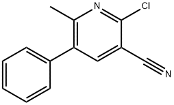 2-CHLORO-6-METHYL-5-PHENYLNICOTINONITRILE Struktur
