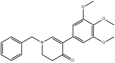 N-BENZYL-5-(3,4,5-TRIMETHOXYPHENYL)-2,3-DIHYDRO-4-PYRIDINONE Structure