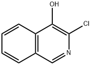 3-氯-4-羟基异喹啉 结构式