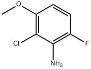 2-CHLORO-6-FLUORO-3-METHOXYANILINE Structure