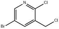 5-Bromo-2-chloro-3-(chloromethyl)pyridine Structure