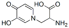 2-amino-3-(3-hydroxy-4-oxo-pyridin-1-yl)propanoic acid 结构式
