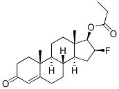 16-.beta.-Fluoro-17-.beta.- (1-oxopropoxy)-androst-4-en-3-one 结构式
