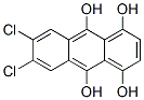 6,7-ジクロロ-1,4,9,10-アントラセンテトラオール 化学構造式