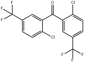 5,5'-双(三氟甲基)-2,2'-二氯苯甲酮 结构式