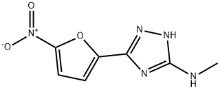 N-Methyl-5-(5-nitrofuran-2-yl)-1H-1,2,4-triazol-3-amine Struktur