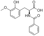 N-BENZOYL-3-(2-HYDROXY-3-METHOXYPHENYL)-ALANINE 结构式