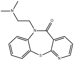 6-[2-(ジメチルアミノ)エチル]ピリド[2,3-b][1,5]ベンゾチアゼピン-5(6H)-オン 化学構造式