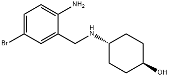 反式-4-[[(2-氨基-5-溴苯基)甲基]氨基]环己醇, 101900-43-0, 结构式