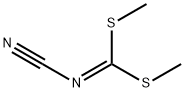 N-氰亚胺基-S,S-二硫代碳酸二甲酯, 10191-60-3, 结构式