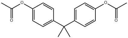2,2-ビス(4-アセトキシフェニル)プロパン 化学構造式