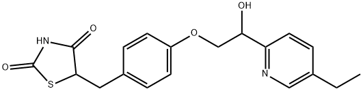 Hydroxy Pioglitazone (M-II) (Mixture of Diastereomers) Structure