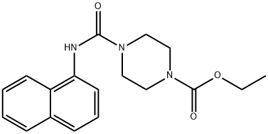 1-Carboethoxy-4-(1-naphthylcarbamyl)piperazine 结构式
