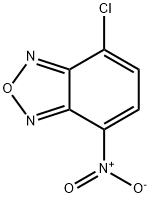 4-氯-7-硝基苯并-2-氧杂-1,3-二唑, 10199-89-0, 结构式