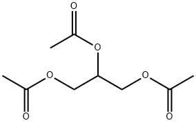 トリアセチン 化学構造式