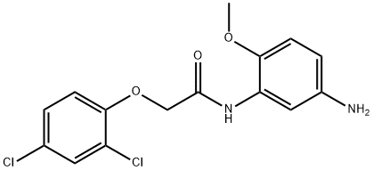 N-(5-Amino-2-methoxyphenyl)-2-(2,4-dichlorophenoxy)acetamide Structure