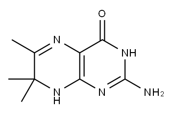 2-氨基-6,7,7-三甲基-7,8-二氢蝶呤-4(3H)-酮, 10201-21-5, 结构式