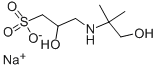 3-((1,1-二甲基-2-羟基乙基)氨基)-2-羟基丙磺酸钠, 102029-60-7, 结构式
