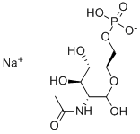 N-乙酰-D-葡糖胺-6-磷酸钠盐, 102029-88-9, 结构式