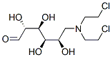 6-(bis(2-chloroethyl)amino)-6-deoxyglucose 结构式