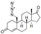 (8S,9S,10S,13S,14S)-10-(azidomethyl)-13-methyl-2,6,7,8,9,11,12,14,15,1 6-decahydro-1H-cyclopenta[a]phenanthrene-3,17-dione Structure