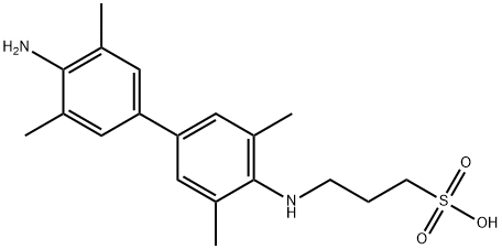 N-(3-Sulfopropyl)-3,3',5,5'-tetramethylbenzidine sodium salt Struktur